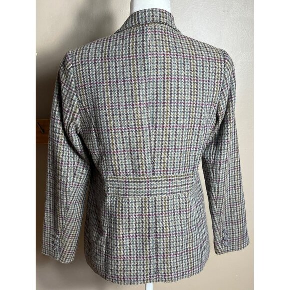 Appleseeds Blazer Tweed Jacket Waist Accent Elegant Preppy Academia Womens 6 - Picture 1 of 12